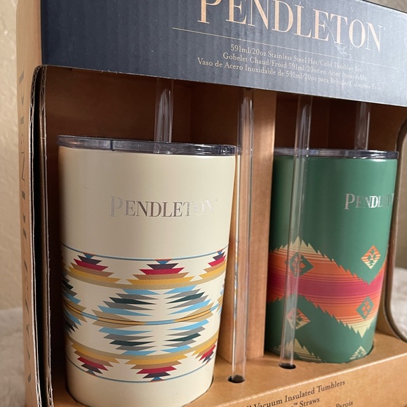 SOLD Pendleton Tumbler Set - Picture 3 of 6